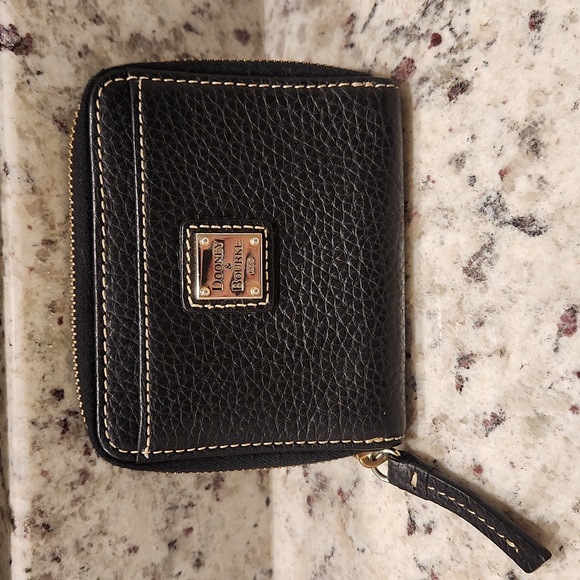 Dooney & Bourke Handbags - Dooney and Burke Leather Navy Blue Wallet